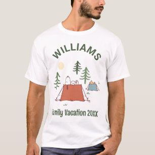 Peanuts   Camping Family Vacation T-Shirt