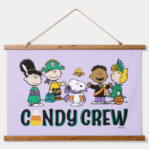 Peanuts Candy Crew Halloween Gang Hanging Tapestry