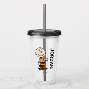 Peanuts   Charlie Brown Add Your Name Acrylic Tumbler