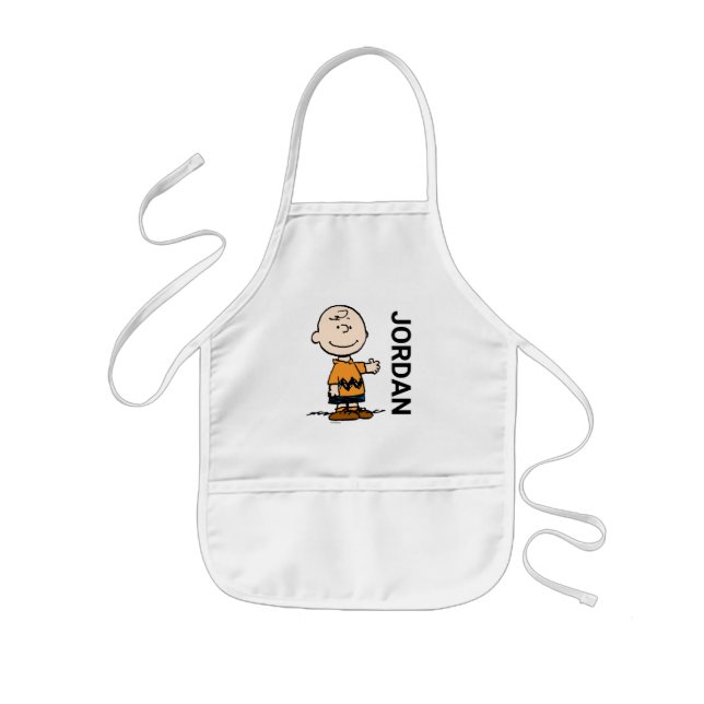 Peanuts | Charlie Brown | Add Your Name Kids Apron (Front)