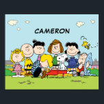 Peanuts | Charlie Brown and Gang | Add Your Name Poster<br><div class="desc">Take a look at this design featuring Charlie Brown and the whole Peanuts Gang!</div>