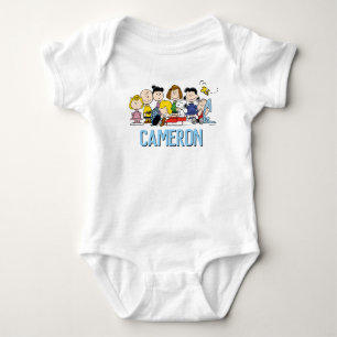 Peanuts   Charlie Brown and Gang Birthday Boy Baby Bodysuit