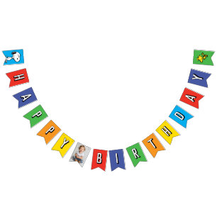 Peanuts   Charlie Brown and Gang Birthday Bunting