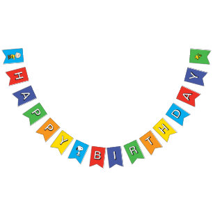 Peanuts   Charlie Brown and Gang Birthday Bunting