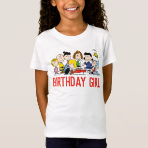 Peanuts Charlie Brown and Gang Birthday Girl T-Shirt