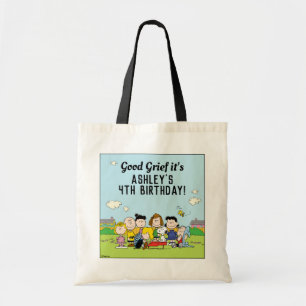 Peanuts   Charlie Brown and Gang Birthday Tote Bag