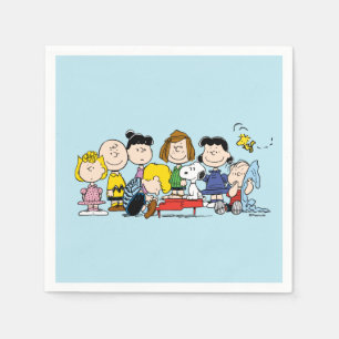 Peanuts Charlie Brown and Gang Napkin