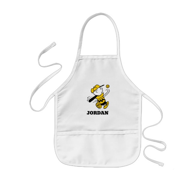 Peanuts | Charlie Brown at Bat Kids Apron (Front)