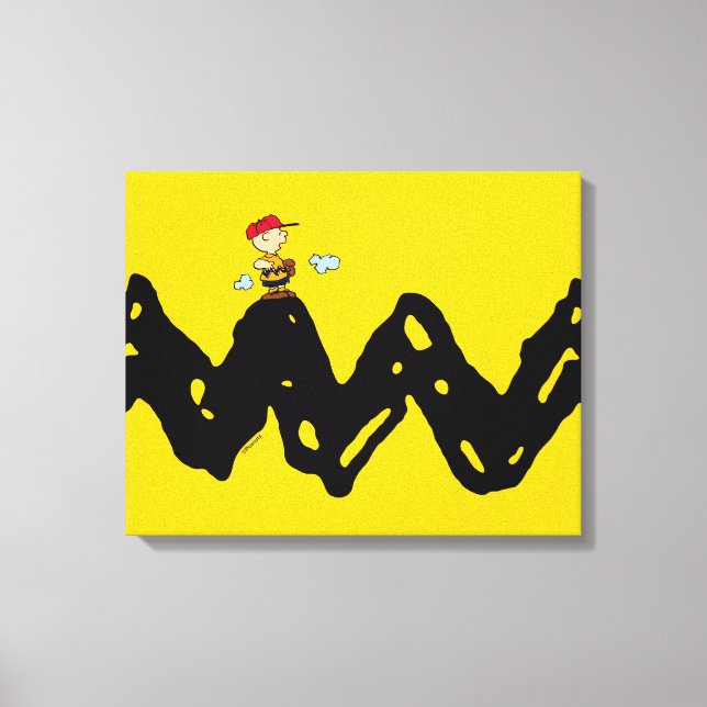 Peanuts | Charlie Brown Baseball Canvas Print (Front)