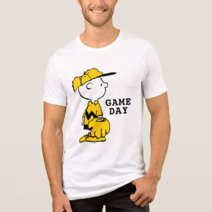 Peanuts   Charlie Brown Baseball Game Tri-Blend Shirt