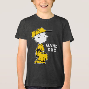 Peanuts   Charlie Brown Baseball Game Tri-Blend Shirt