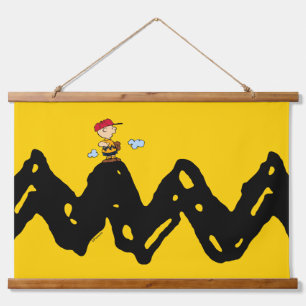 Peanuts Charlie Brown Baseball Hanging Tapestry