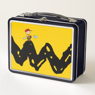 Peanuts Charlie Brown Baseball Metal Lunch Box