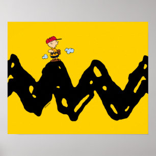 Peanuts Charlie Brown Baseball Poster