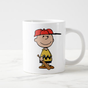 Peanuts   Charlie Brown Baseball Smile Large Coffee Mug