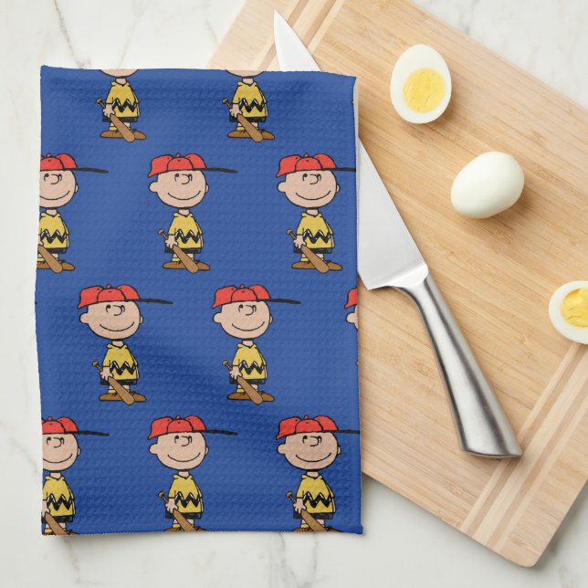 Peanuts | Charlie Brown Baseball Smile Tea Towel (Quarter Fold)