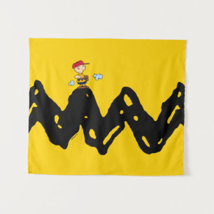 Peanuts Charlie Brown Baseball Tapestry