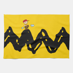 Peanuts Charlie Brown Baseball Tea Towel