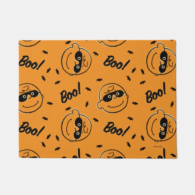 Peanuts | Charlie Brown Boo! Pattern Doormat (Front)