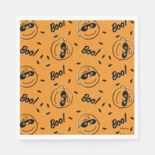 Peanuts   Charlie Brown Boo! Pattern Napkin