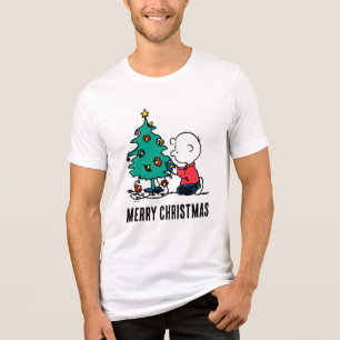 Peanuts   Charlie Brown Christmas Lights Tri-Blend Shirt