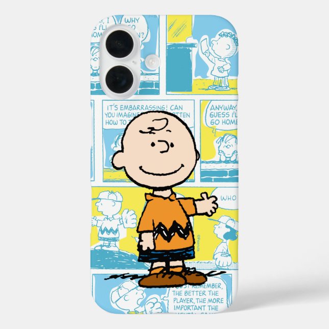 Peanuts | Charlie Brown Comic Pattern Case-Mate iPhone Case (Back)