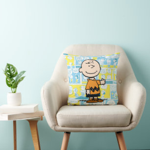 Peanuts Charlie Brown Comic Pattern Cushion