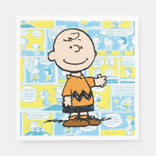 Peanuts   Charlie Brown Comic Pattern Napkin