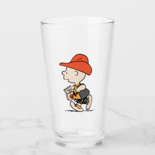 Peanuts Charlie Brown Cowboy Halloween Glass