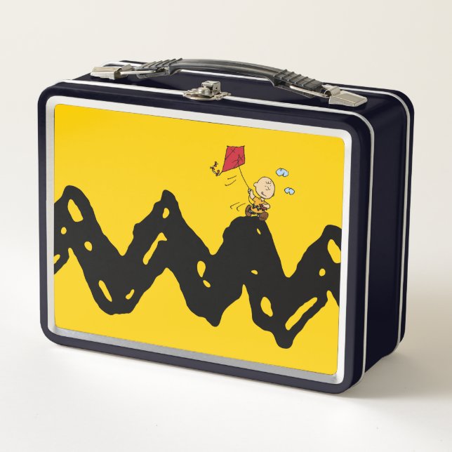 Peanuts | Charlie Brown Flying Kite Metal Lunch Box (Front)