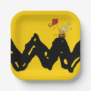 Peanuts   Charlie Brown Flying Kite Paper Plate