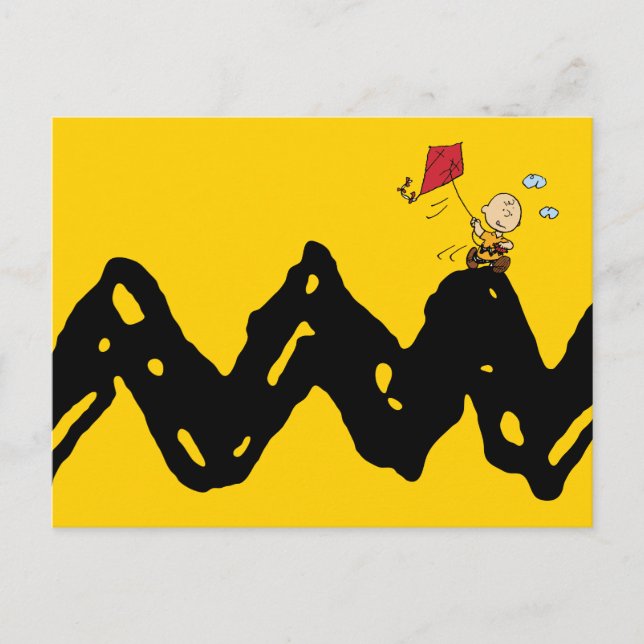 Peanuts | Charlie Brown Flying Kite Postcard (Front)