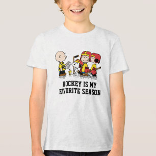 Peanuts   Charlie Brown Hockey Coach Tri-Blend Shirt
