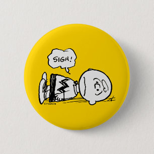 Peanuts   Charlie Brown is Down 6 Cm Round Badge
