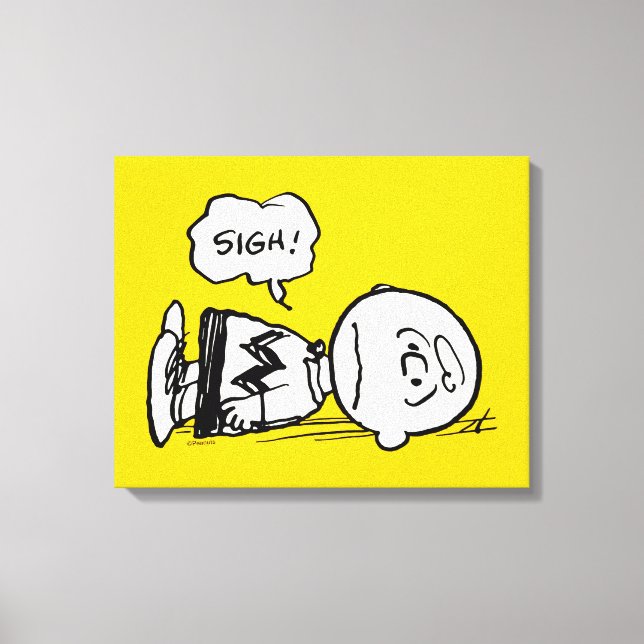 Peanuts | Charlie Brown is Down Canvas Print (Front)