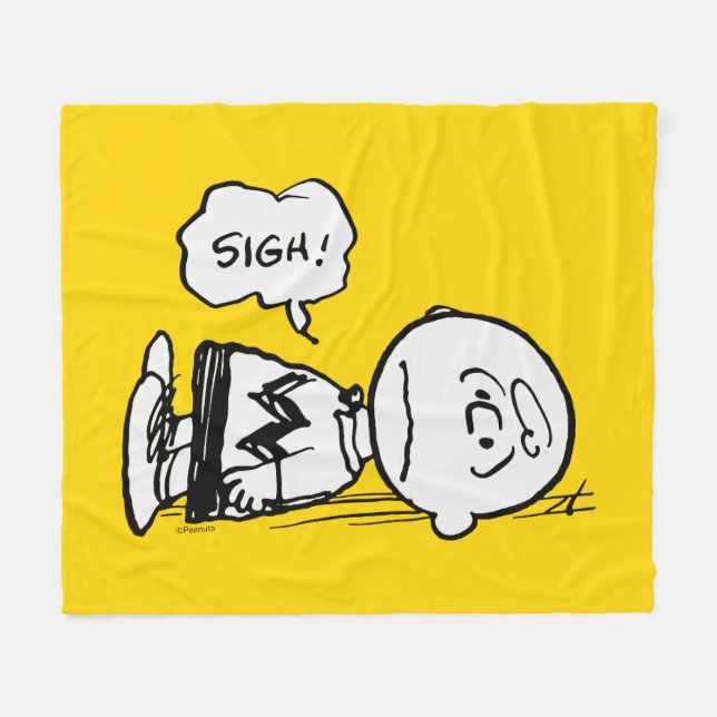 Peanuts | Charlie Brown is Down Fleece Blanket (Front (Horizontal))