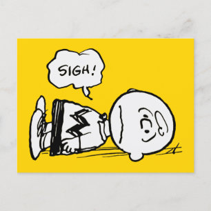 Peanuts Charlie Brown is Down Postcard