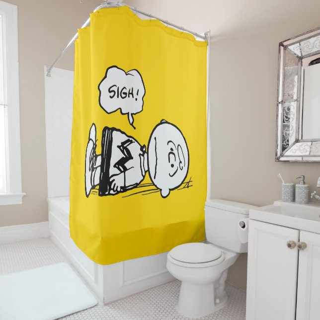 Peanuts | Charlie Brown is Down Shower Curtain (In Situ)