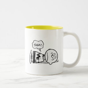 Peanuts   Charlie Brown is Down Two-Tone Coffee Mug