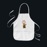 PEANUTS | Charlie Brown Kids Apron<br><div class="desc">Charlie Brown is the loveable loser in the zig-zag t-shirt. Check out this cute Peanuts design featuring Charlie Brown and his loveable smile. Personalise by adding your name!</div>
