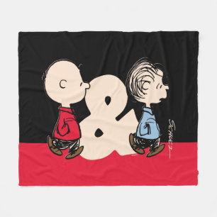 Peanuts   Charlie Brown & Linus Fleece Blanket