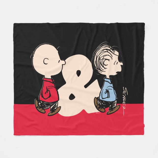 Peanuts | Charlie Brown & Linus Fleece Blanket (Front (Horizontal))