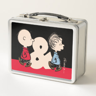 Peanuts   Charlie Brown & Linus Metal Lunch Box