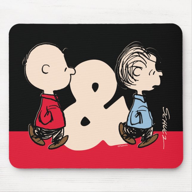 Peanuts | Charlie Brown & Linus Mouse Mat (Front)