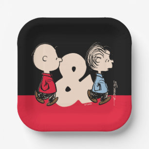 Peanuts   Charlie Brown & Linus Paper Plate