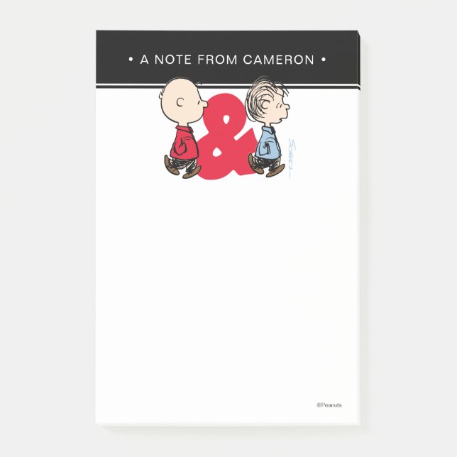 Peanuts | Charlie Brown & Linus Post-it Notes (Front)