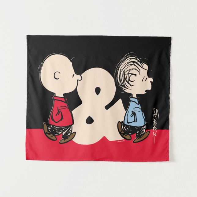 Peanuts | Charlie Brown & Linus Tapestry (Front (Horizontal))