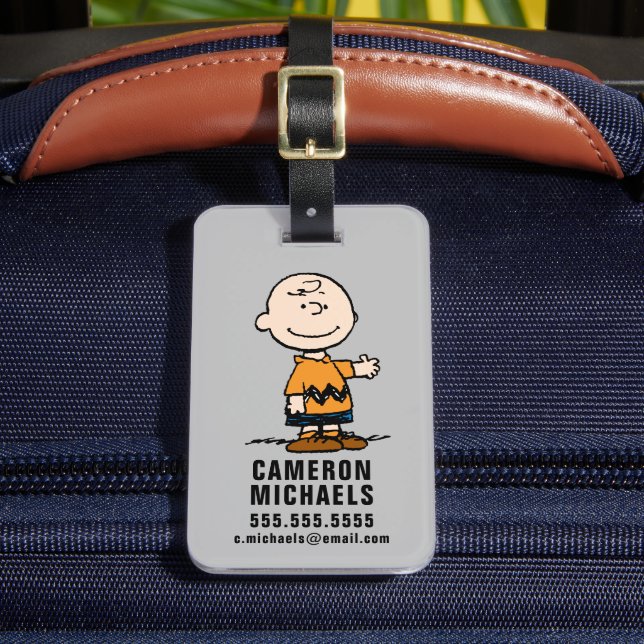Peanuts | Charlie Brown Luggage Tag (Front Insitu 2)