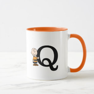 Peanuts Charlie Brown Monogram Q Mug