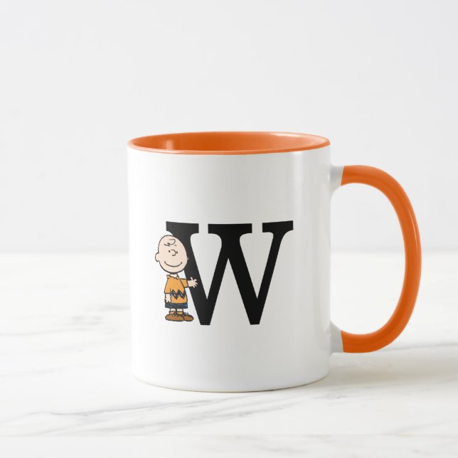 Peanuts | Charlie Brown Monogram W Mug (Right)